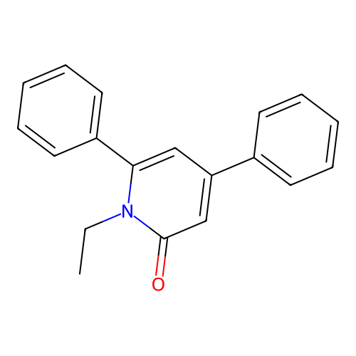 1-Ethyl-4,6-diphenyl-1,2-dihydropyridin-2-one structure