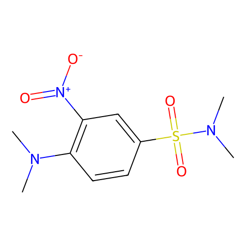 4-(dimethylamino)-N,N-dimethyl-3-nitrobenzenesulfonamide structure