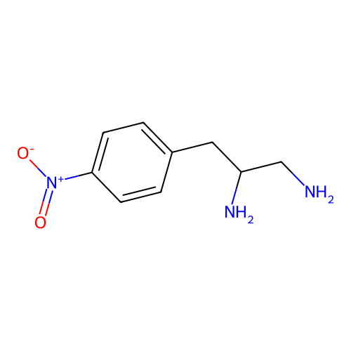 3-(4-Nitrophenyl)propan-1,2-diamine structure