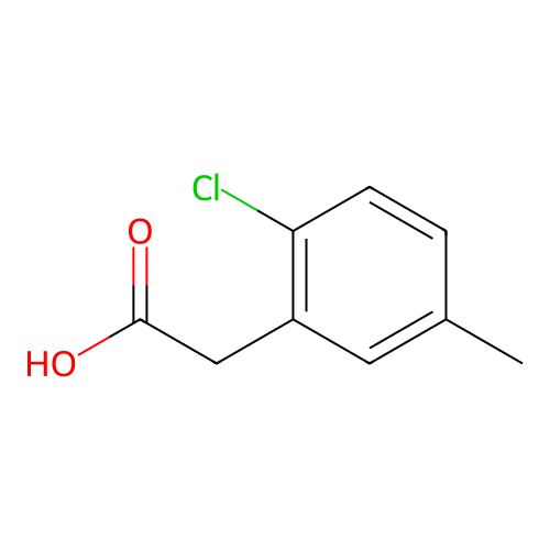 (2-Chloro-5-methylphenyl)acetic acid structure