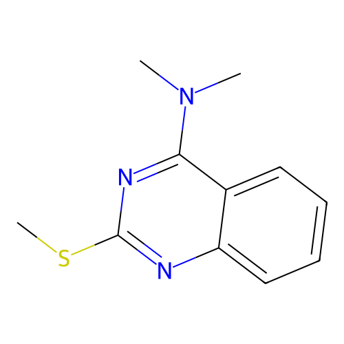 N,N-dimethyl-2-(methylsulfanyl)-4-quinazolinamine structure