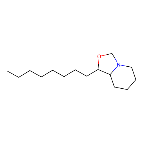 1-octyl-3,5,6,7,8,8a-hexahydro-1H-[1,3]oxazolo[3,4-a]pyridine structure