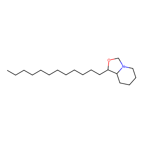 1-dodecyl-3,5,6,7,8,8a-hexahydro-1H-[1,3]oxazolo[3,4-a]pyridine structure