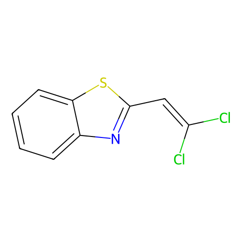 2-(2,2-Dichloroethenyl)-1,3-benzothiazole structure