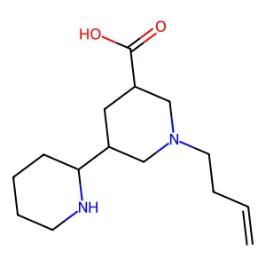(2,3'-Bipiperidine)-5'-carboxylic acid, 1'-(3-butenyl)-, (2R,3'S,5'R)- structure