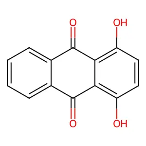1,4-二羟基蒽醌 structure