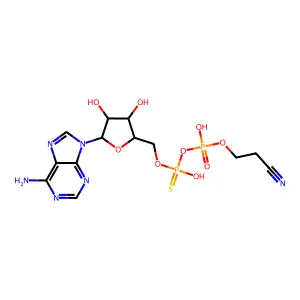 β-氰乙基-腺苷5'-(1-硫代二磷酸) structure