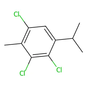 Benzene, 1,3,4-trichloro-2-methyl-5-(1-methylethyl)- structure