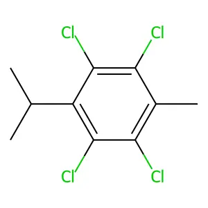 Benzene, 1,2,4,5-tetrachloro-3-methyl-6-(1-methylethyl)- structure