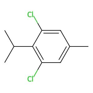 Benzene, 1,3-dichloro-5-methyl-2-(1-methylethyl)- structure