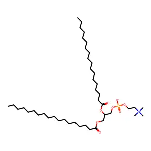 1,2-Distearoyl-sn-glycero-3-phosphocholine structure