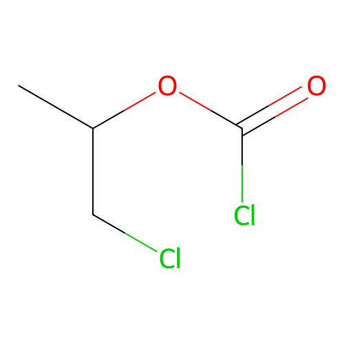 Formic acid, chloro-, 2-chloro-1-methylethyl ester structure