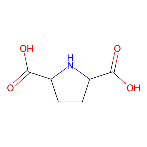 2,5-Pyrrolidinedicarboxylic acid structure