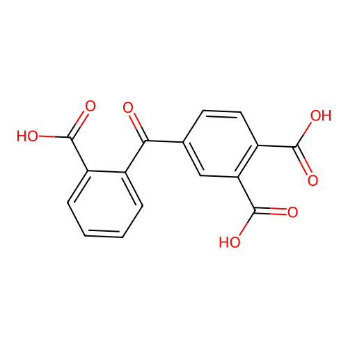 4-(2-carboxybenzoyl)phthalic acid structure