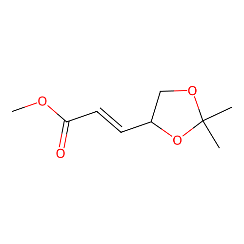 Methyl 3-(2,2-dimethyl-1,3-dioxolan-4-yl)prop-2-enoate structure
