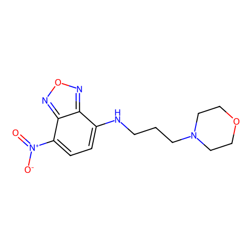 2,1,3-Benzoxadiazol-4-amine, N-[3-(4-morpholinyl)propyl]-7-nitro- structure