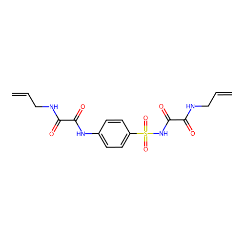 Ethanediamide, N-((4-((oxo(2-propenylamino)acetyl)amino)phenyl)sulfonyl)-N'-2-propenyl- structure