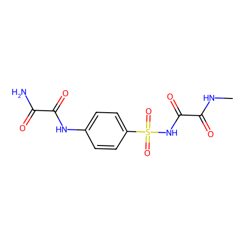 Ethanediamide, N-((4-((aminooxoacetyl)amino)phenyl)sulfonyl)-N'-methyl- structure