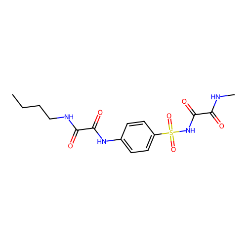 Ethanediamide, N-((4-(((butylamino)oxoacetyl)amino)phenyl)sulfonyl)-N'-methyl- structure