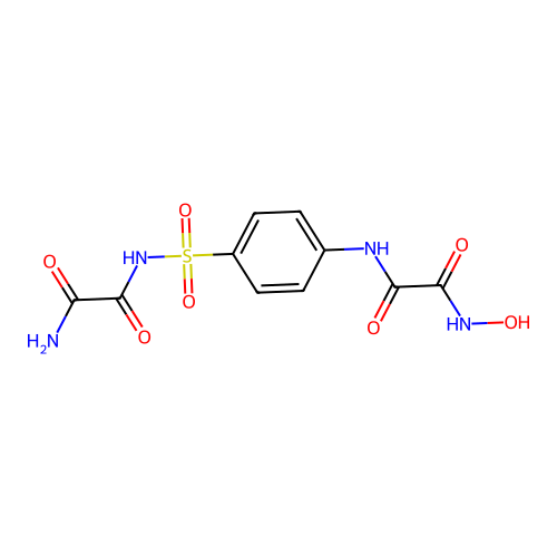 Ethanediamide, N-(4-(((aminooxoacetyl)amino)sulfonyl)phenyl)-N'-hydroxy- structure