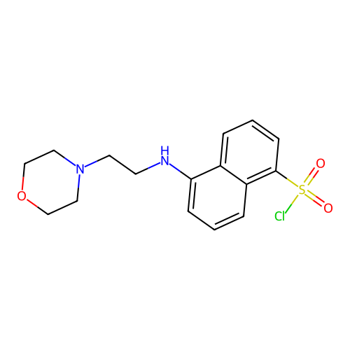 5-((2-Morpholinoethyl)amino)naphthalene-1-sulfonyl chloride structure