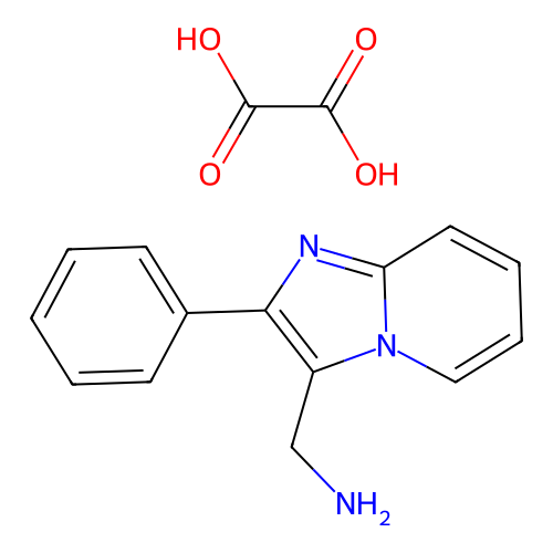 (2-Phenylimidazo[1,2-a]pyridin-3-yl)methanamine oxalate structure