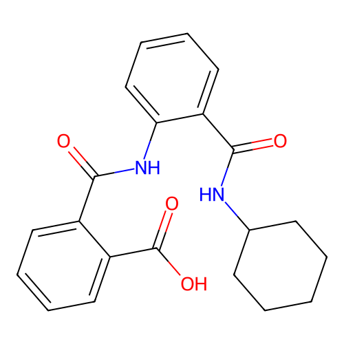 2-[[2-(cyclohexylcarbamoyl)phenyl]carbamoyl]benzoic Acid structure