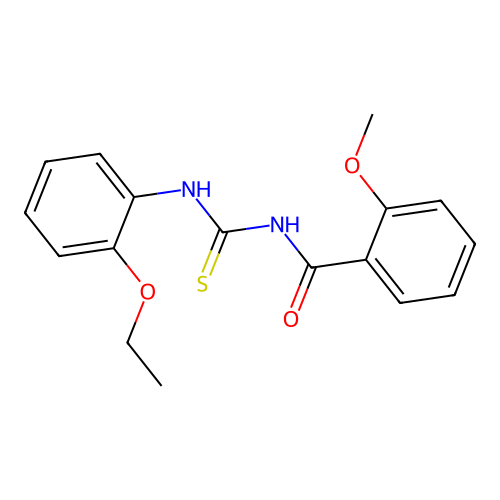 N-[(2-ethoxyphenyl)carbamothioyl]-2-methoxybenzamide structure