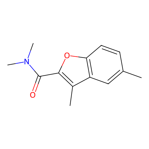 2-Benzofurancarboxamide, N,N,3,5-tetramethyl- structure