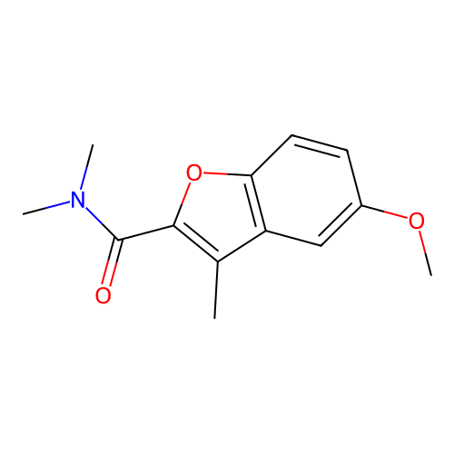 2-Benzofurancarboxamide, 5-methoxy-N,N,3-trimethyl- structure