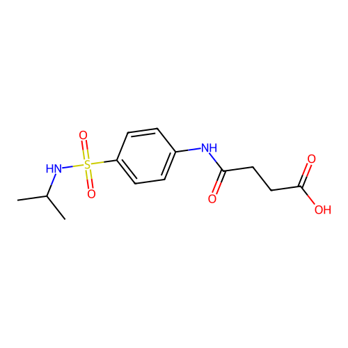 4-{4-[(Isopropylamino)sulfonyl]anilino}-4-oxobutanoic acid structure