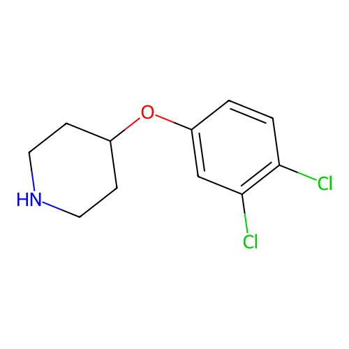 4-(3,4-Dichlorophenoxy)piperidine structure