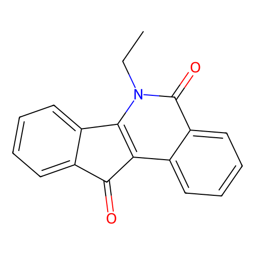 6-Ethyl-5H-indeno(1,2-c)isoquinoline-5,11(6H)-dione structure
