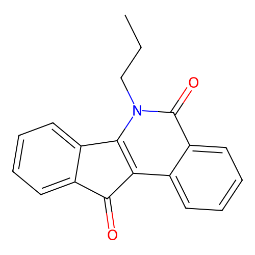 6-Propyl-5H-indeno(1,2-c)isoquinoline-5,11(6H)-dione structure