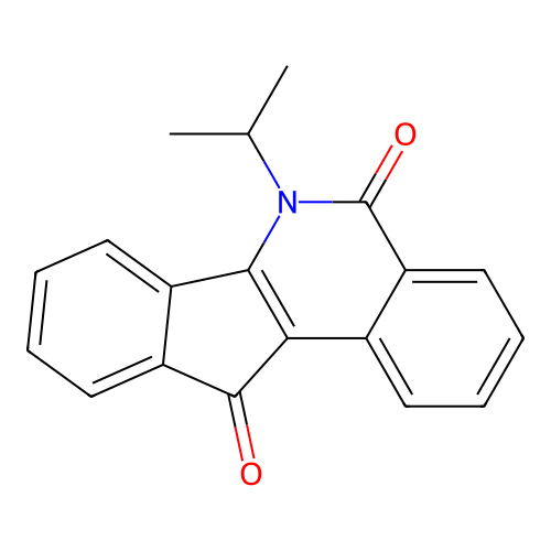 6-Isopropyl-5H-indeno(1,2-c)isoquinoline-5,11(6H)-dione structure
