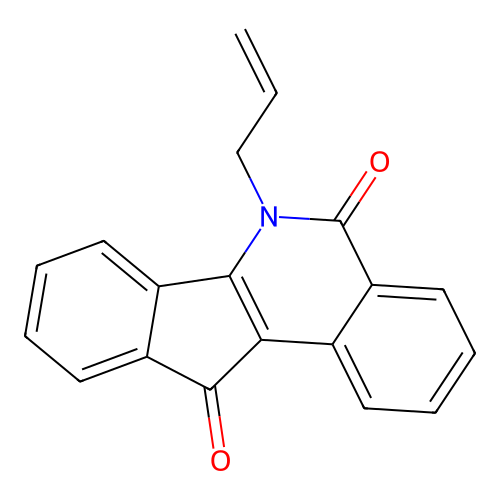 6-Allyl-5H-indeno(1,2-c)isoquinoline-5,11(6H)-dione structure