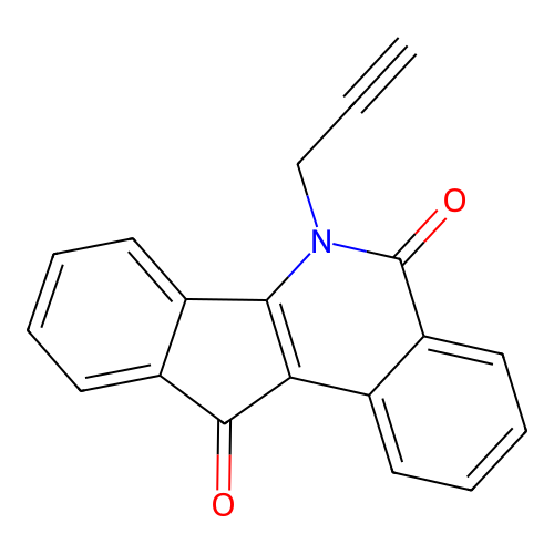 6-(2-Propynyl)-5H-indeno(1,2-c)isoquinoline-5,11(6H)-dione structure