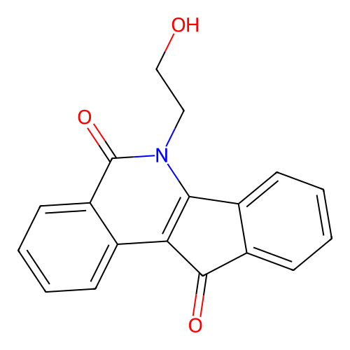 6-(2-Hydroxyethyl)-5H-indeno[1,2-c]isoquinoline-5,11(6H)-dione structure