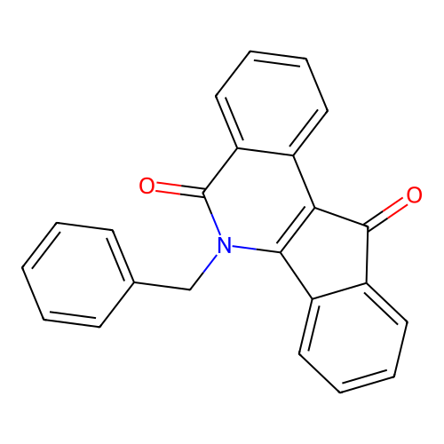 6-Benzyl-5H-indeno(1,2-c)isoquinoline-5,11(6H)-dione structure
