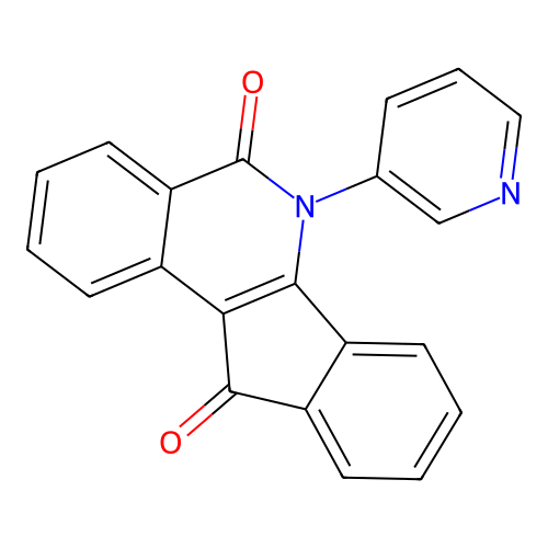 6-(3-Pyridinyl)-5H-indeno(1,2-c)isoquinoline-5,11(6H)-dione structure