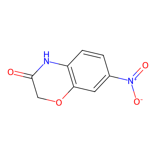 7-nitro-3,4-dihydro-2H-1,4-benzoxazin-3-one structure