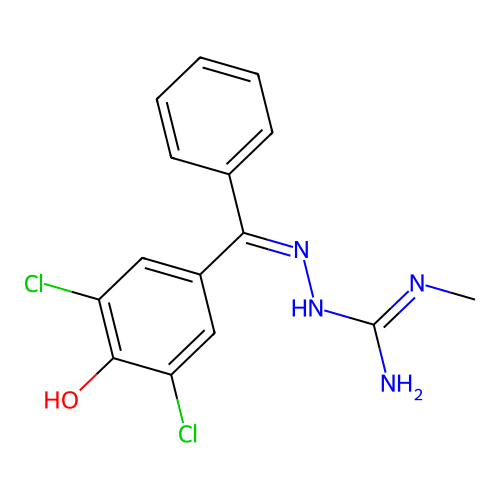 1-[[(3,5-dichloro-4-oxocyclohexa-2,5-dien-1-ylidene)-phenylm structure