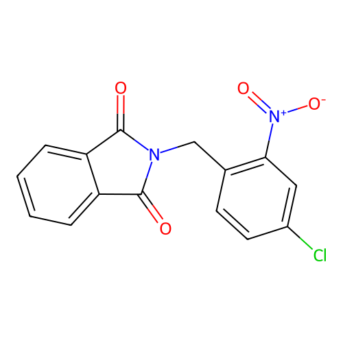 2-[(4-Chloro-2-nitrophenyl)methyl]isoindole-1,3-dione structure