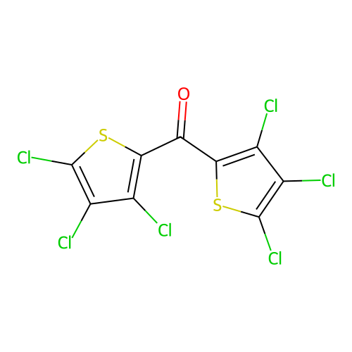 Bis(3,4,5-trichlorothiophen-2-yl)methanone structure
