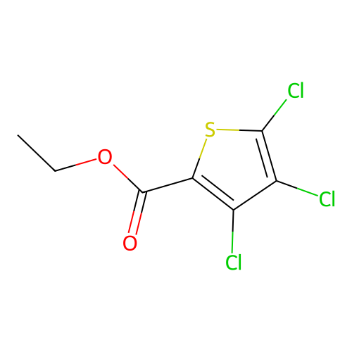 Ethyl 3,4,5-trichloro-2-thiophenecarboxylate structure