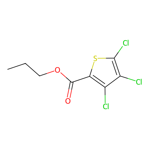 Propyl 3,4,5-trichloro-2-thiophenecarboxylate structure