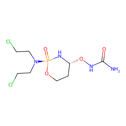 4-Ureidooxycyclophosphamide structure