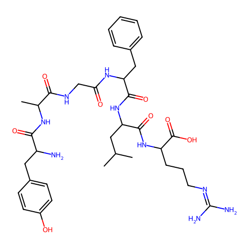 (D-Ala2)-leucine enkephalin-arg structure
