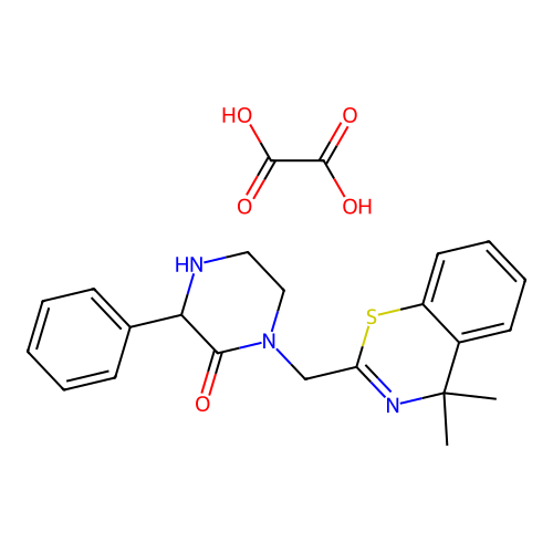 1-( -3-phenyl-2-piperazinoneoxalate structure