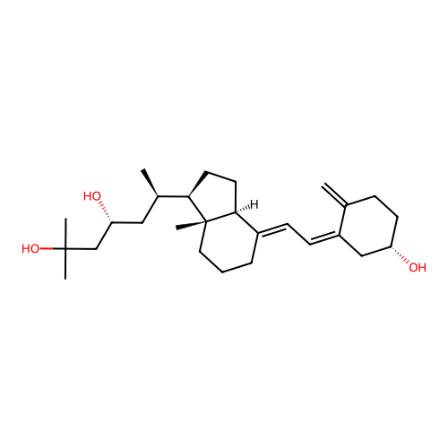 (23R)-23,25-dihydroxyvitamin D3/(23R)-23,25-dihydroxycholecalciferol structure